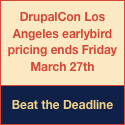 DrupalCon Los Angeles earlybird pricing ends Friday March 27th